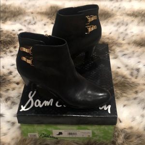 Sam Edelman Marmont Leather Bootie Black Size 7